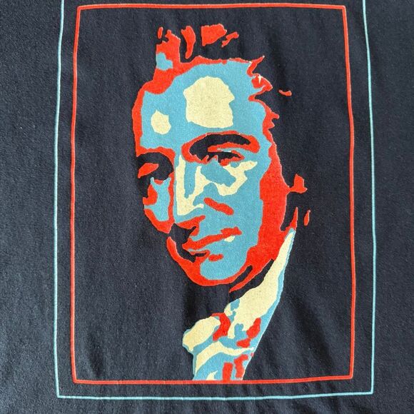 Y2K T Pain Thomas Paine Its Common Sense Shawty Parody Navy Blue Shirt Size L - Picture 2 of 4